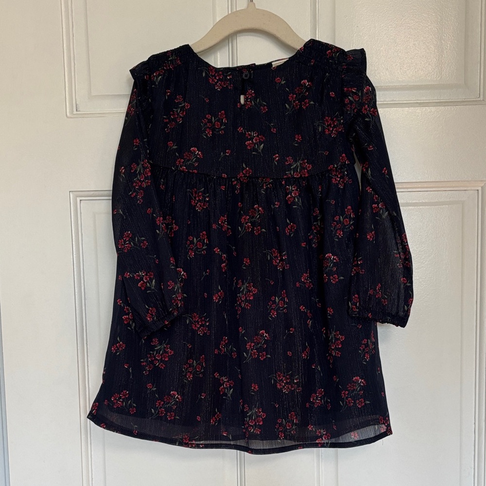 OshKosh B'gosh Navy Floral Kids Blouse